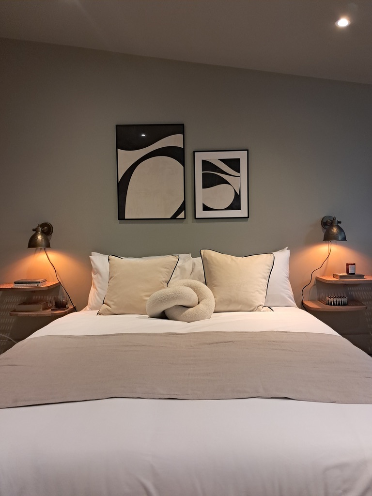 Finished bedroom after the The Castle property refurbishment by RedFox Homes in Oxfordshire
