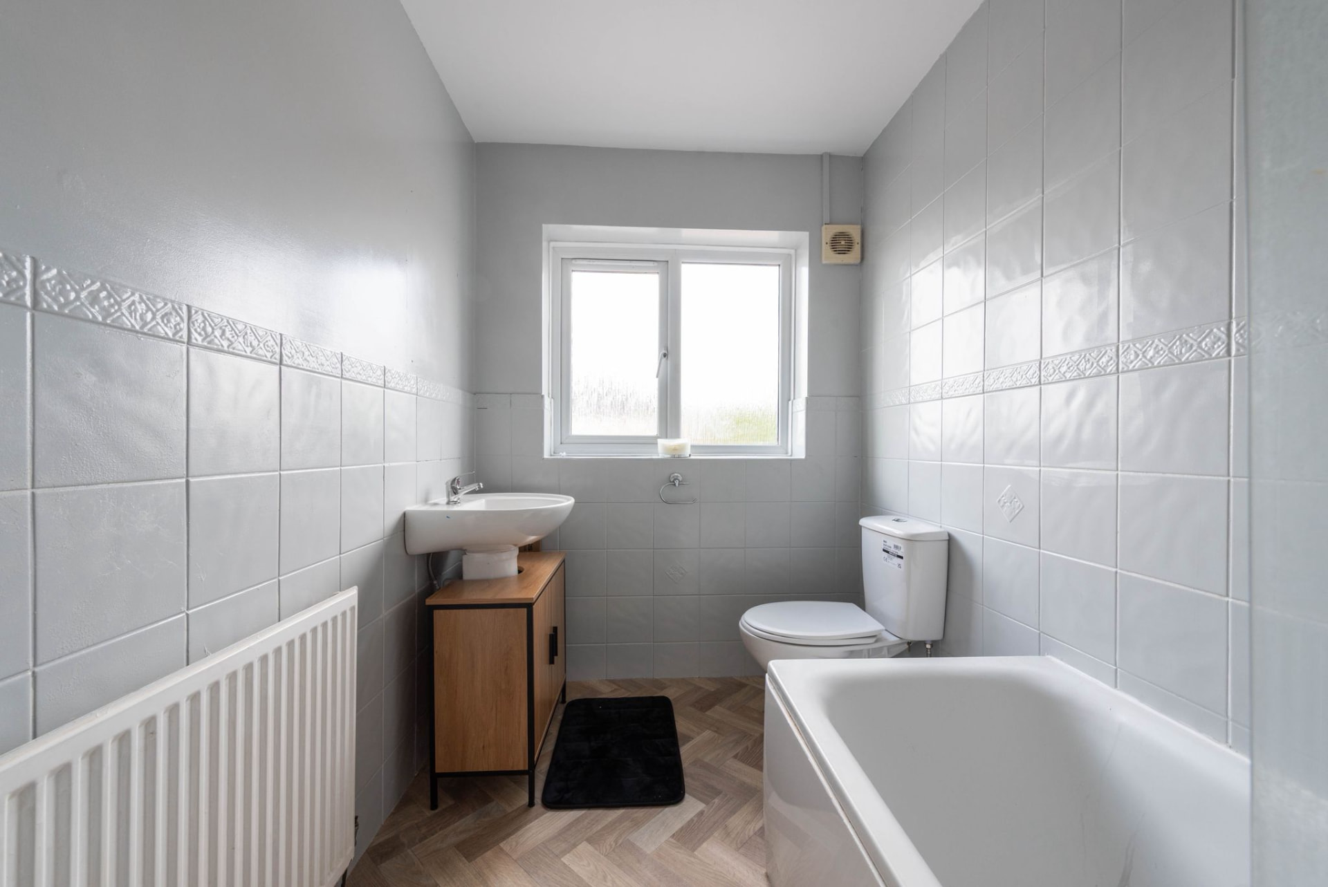 Finished bathroom after the Horspath Road renovation by RedFox Homes in Oxfordshire
